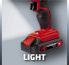 Avvitatore a percussione a batteria con tre funzioni mandrino autoserrante luce a led TC-CD 18-2 Li-i