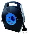 Avvolgicavo con sblocco mt. 10 con 2 prese bivalenti+1schuko+sblocco