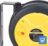 Avvolgicavo di Prolunga Retrattile per Carichi Pesanti con Staffa Girevole 1,5 mm² x 10 m - Presa INGLESE