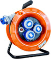 Avvolgicavo industriale IP67 - 3 prese CEE - 30 metri 220V Cavo in Neoprene H07rn-f