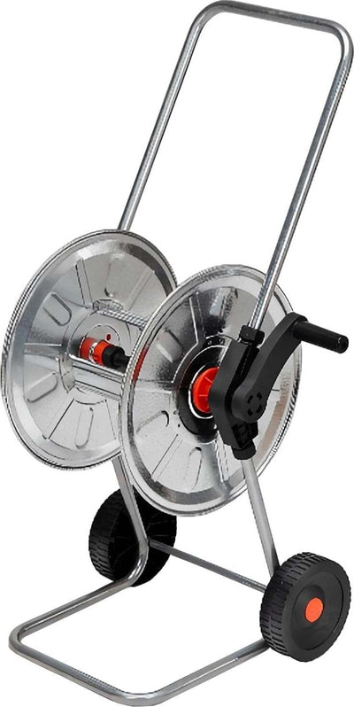Avvolgitubo a carrello in acciaio zincato con ruote per irrigazione e giardinaggio Giardino e giardinaggio/Attrezzi da giardino e attrezzature per l'irrigazione/Attrezzature per l'irrigazione/Pompe e accessori/Carrelli avvolgitubo La Zappa - Altamura, Commerciovirtuoso.it