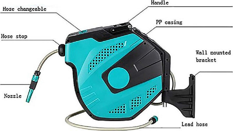 Avvolgitubo Acqua Con Avvolgitore Avvolgi Tubo Automatico 15 Mt 15 Metri Giardino e giardinaggio/Attrezzi da giardino e attrezzature per l'irrigazione/Attrezzature per l'irrigazione/Pompe e accessori/Carrelli avvolgitubo Trade Shop italia - Napoli, Commerciovirtuoso.it