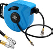 Avvolgitubo-Aria-Compressa-Con-Tubo-15-Mt-Attacco-1/4-Fissaggio-A-Parete-Muro