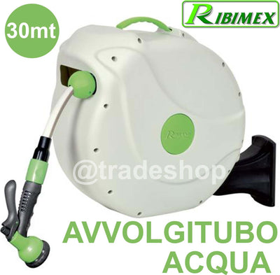AVVOLGITUBO AUTOMATICO ACQUA 30 METRI RIBIMEX PRD32P CON FISSAGGIO A PARETE Giardino e giardinaggio/Attrezzi da giardino e attrezzature per l'irrigazione/Attrezzature per l'irrigazione/Pompe e accessori/Carrelli avvolgitubo Trade Shop italia - Napoli, Commerciovirtuoso.it