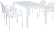 AXONA---set-tavolo-da-giardino-con-piano-in-vetro-150x90-compreso-di-4-poltrone-intreccio-in-rattan-sintetico-Bianco-Milani-Home