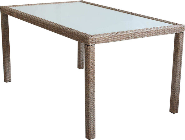 AXONA---set-tavolo-da-giardino-con-piano-in-vetro-150x90-compreso-di-6-poltrone-intreccio-in-rattan-sintetico-Marrone-Milani-Home
