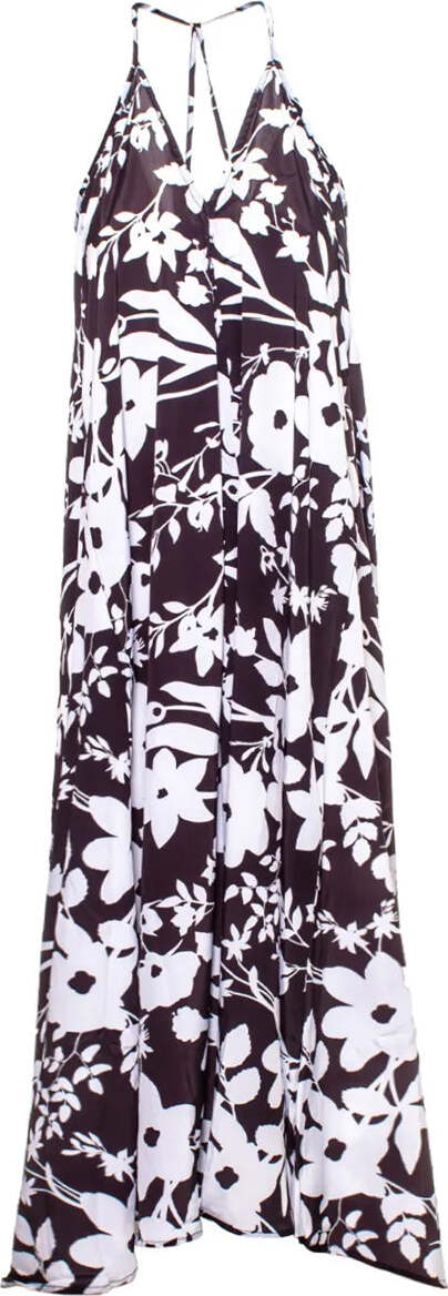 AYFEE-|-Abito-spalline-piega-davanti-e-incrocio-dietro-poliseta