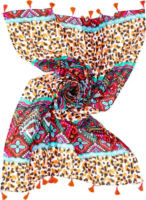 AYFEE-|-Foulard-pareo-stampa-etnica-animalier