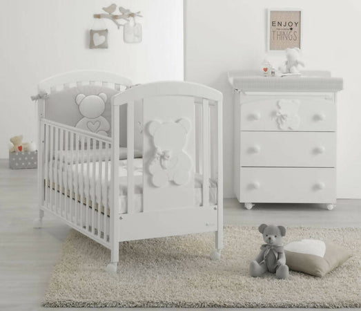 Azzurra Design Lettino Neonati Funky + Fasciatoio Bagnetto Vaschetta Anatomica + Completo Lettino Piumone + Materasso In Omaggio Casa e cucina/Arredamento/Cameretta bambini/Lettini per neonati e bambini/Lettini con sbarre Mondo Bimbo - Bagnara Calabra, Commerciovirtuoso.it
