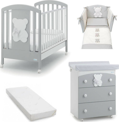 Azzurra Design Lettino Neonati Funky + Fasciatoio Bagnetto Vaschetta Anatomica + Completo Lettino Piumone + Materasso In Omaggio Casa e cucina/Arredamento/Cameretta bambini/Lettini per neonati e bambini/Lettini con sbarre Mondo Bimbo - Bagnara Calabra, Commerciovirtuoso.it