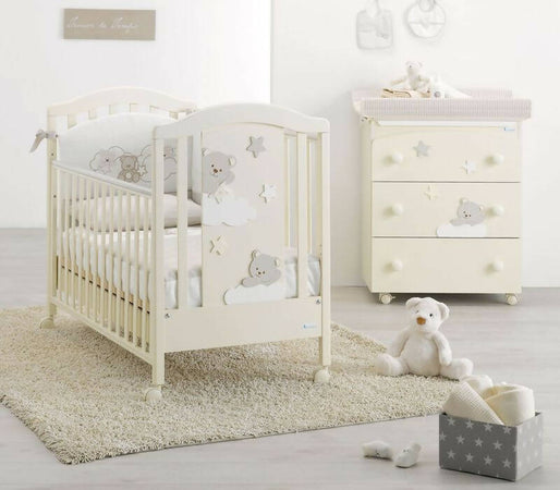 Azzurra Design Lettino Neonati Mars + Fasciatoio Bagnetto Vaschetta Anatomica + Completo Lettino Piumone + Lenzuolo + Materasso In Omaggio Casa e cucina/Arredamento/Cameretta bambini/Lettini per neonati e bambini/Lettini con sbarre Mondo Bimbo - Bagnara Calabra, Commerciovirtuoso.it