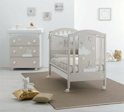 Azzurra Design Lettino Neonati Mars + Fasciatoio Bagnetto Vaschetta Anatomica + Completo Lettino Piumone + Lenzuolo + Materasso In Omaggio Casa e cucina/Arredamento/Cameretta bambini/Lettini per neonati e bambini/Lettini con sbarre Mondo Bimbo - Bagnara Calabra, Commerciovirtuoso.it