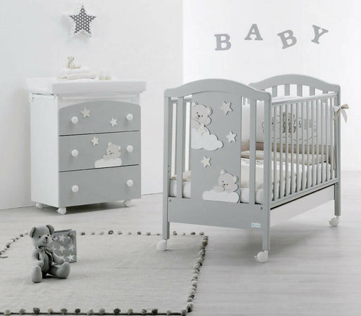 Azzurra Design Lettino Neonati Mars + Fasciatoio Bagnetto Vaschetta Anatomica + Completo Lettino Piumone + Lenzuolo + Materasso In Omaggio Casa e cucina/Arredamento/Cameretta bambini/Lettini per neonati e bambini/Lettini con sbarre Mondo Bimbo - Bagnara Calabra, Commerciovirtuoso.it