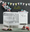 Azzurra Design Lettino Neonati Nice + Fasciatoio Bagnetto Vaschetta Anatomica + Completo Lettino Piumone + Lenzuolo + Materasso Casa e cucina/Arredamento/Cameretta bambini/Lettini per neonati e bambini/Lettini con sbarre Mondo Bimbo - Bagnara Calabra, Commerciovirtuoso.it