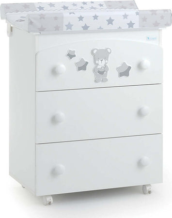 Azzurra Design Lettino Neonati Nice + Fasciatoio Bagnetto Vaschetta Anatomica + Completo Lettino Piumone + Lenzuolo + Materasso Casa e cucina/Arredamento/Cameretta bambini/Lettini per neonati e bambini/Lettini con sbarre Mondo Bimbo - Bagnara Calabra, Commerciovirtuoso.it