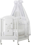 Azzurra Design Lettino Neonati Sophia + Fasciatoio Bagnetto Vaschetta Anatomica + Completo Lettino Piumone + Lenzuolo + Velo Con Asta + Materasso Casa e cucina/Arredamento/Cameretta bambini/Lettini per neonati e bambini/Lettini con sbarre Mondo Bimbo - Bagnara Calabra, Commerciovirtuoso.it
