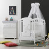 Azzurra Design Lettino Neonati Sophia + Fasciatoio Bagnetto Vaschetta Anatomica + Completo Lettino Piumone + Lenzuolo + Velo Con Asta + Materasso Casa e cucina/Arredamento/Cameretta bambini/Lettini per neonati e bambini/Lettini con sbarre Mondo Bimbo - Bagnara Calabra, Commerciovirtuoso.it