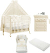 Azzurra Design Rinascimento Chester Lettino + Fasciatoio Bagnetto Vaschetta Anatomica + Completo Lettino Piumone + Velo Con Asta + Matarasso In Omaggio Casa e cucina/Arredamento/Cameretta bambini/Lettini per neonati e bambini/Lettini con sbarre Mondo Bimbo - Bagnara Calabra, Commerciovirtuoso.it