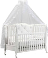 Azzurra Design Rinascimento Chester Lettino + Fasciatoio Bagnetto Vaschetta Anatomica + Completo Lettino Piumone + Velo Con Asta + Matarasso In Omaggio Casa e cucina/Arredamento/Cameretta bambini/Lettini per neonati e bambini/Lettini con sbarre Mondo Bimbo - Bagnara Calabra, Commerciovirtuoso.it