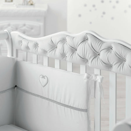Azzurra Design Trionfo Diamonds Lettino Neonati + Fasciatoio Bagnetto Vaschetta Anatomica + Completo Lettino Piumone + Lenzuolo + Velo Con Asta + Materasso Casa e cucina/Arredamento/Cameretta bambini/Lettini per neonati e bambini/Lettini con sbarre Mondo Bimbo - Bagnara Calabra, Commerciovirtuoso.it