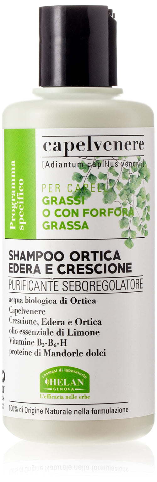 Helan - CAPELVENERE Bioshampoo Ortica Edera e Crescione 200 mL - Naturopatica shop & therapy
