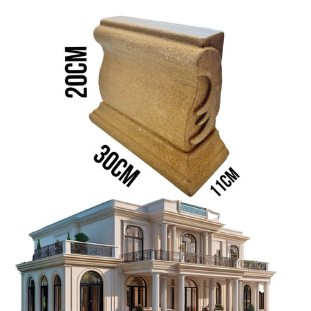 €17,99pz *** STOCK *** Fregio capitello cimasa per esterno in xps resinati 30x20x11cm PDB06 - Eternal Parquet