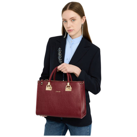 Liu Jo borsa satchel media rosso vino AF5008E0027-91726
