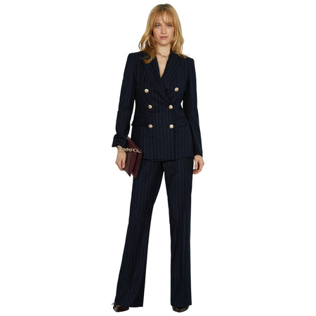 Relish pantalone blu gessato USSUS RDA2507091035