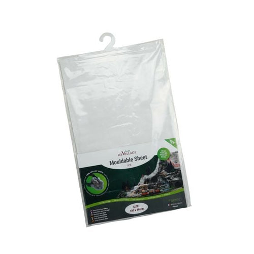 Foglio modellabile color ghiaccio, per villaggio di Natale da 100 x 60 cm