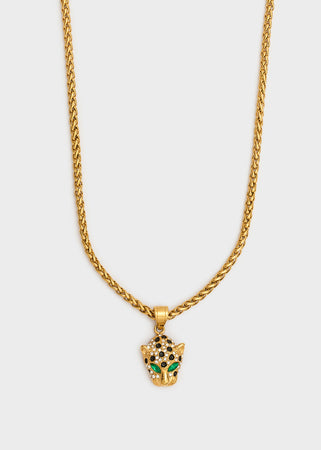 Collana ciondolo tigre e pietre