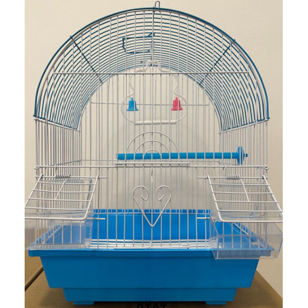 Gabbia Per Uccelli In Metallo A100 Cm 28X38X21 - Azzurro