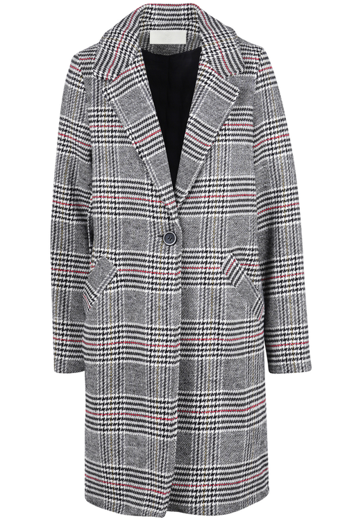 LA FEMME BLANCHE La Femme Blanche - Cappotto - 461506 - Bianco/Grigio da donna