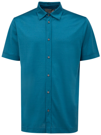 CANALI Camicia Canali azzurro manica corta da uomo