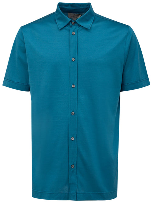 CANALI Camicia Canali azzurro manica corta da uomo