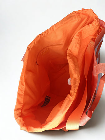 Blauer Borsa Donna Mare Knitted Tote Bag Orange Pink