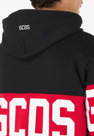 GCDS FELPA BAND LOGO HOODIE da uomo