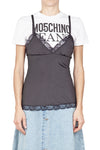 MO5CH1NO JEANS - MOSCHINO MO5CH1NO JEANS - Moschino - T-shirt con top - 430109 - Nero da donna