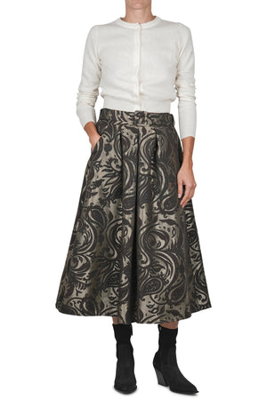 LA FEMME BLANCHE La Femme Blanche - Gonna - 461378 - Beige/Nero da donna