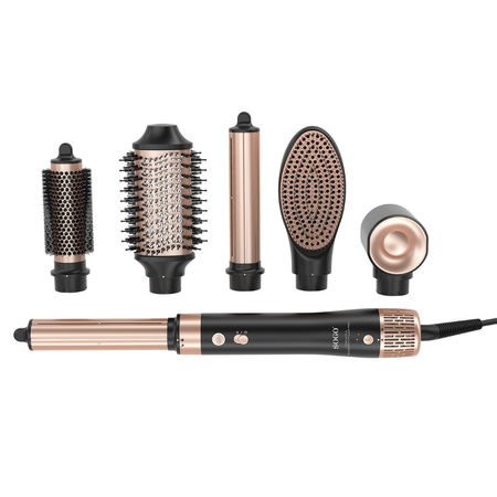Asciugacapelli Styler 6 in 1 con Tecnologia Coanda 1400W Motore BLDC Ionico con 6 Accessori per Lisciare e Arricciare