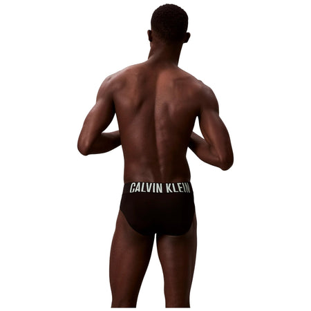 Calvin Klein pack 3 slip neri con fascia alta 000NB3610AZDJ