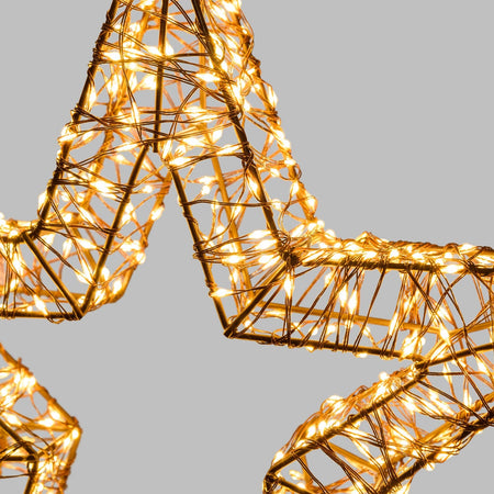 Stella di Natale luminosa a luce calda con effetto "Flashled Diamond" decorazione natalizia