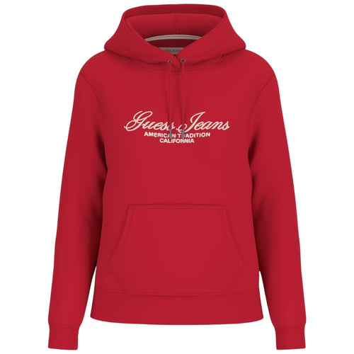 Guess felpa rossa con cappuccio GJ W5YQ13 K68I4 G585