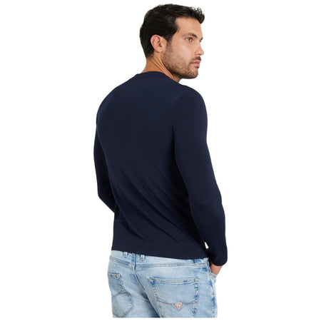 Guess t-shirt blu manica lunga M2YI28-J1314