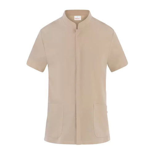 Casacca Ruben Beige Giacca Cuoco No Stiro Microfibra Traspirante