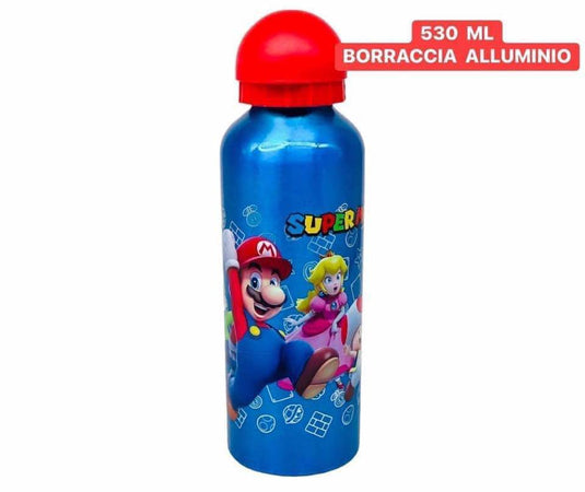 Borraccia personaggi disney in alluminio 530 ml con beccuccio e coperchio stampa a scelta