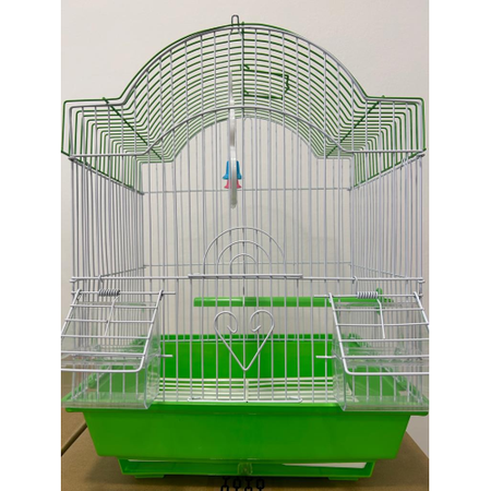 Gabbia Per Uccelli In Metallo A113 Cm 28X38X21 - Verde