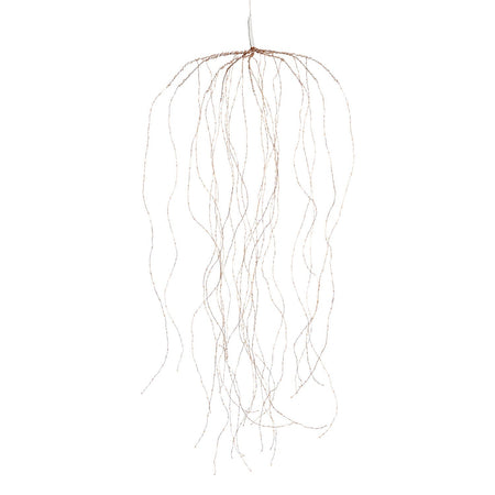 Cascata di luci con microled bianco caldo per esterno decorazione natalizie