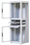 Armadio Rack 19'' 600x600 38U con Ripiano Tastiera Grigio