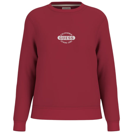 Guess felpa bordeaux con stampa GJ W5BQ07 KC811 G5M3