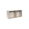 Cassettiera modulare componibile Crystal Box in polietilene tereftalato resistente agli urti e antigraffio